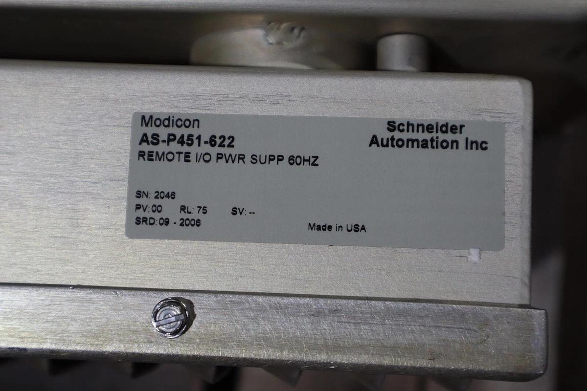 NEW Modicon AS-P451-622 Remote I/O PROCESSOR MODEL P451 200 SERIES STOCK 5000A