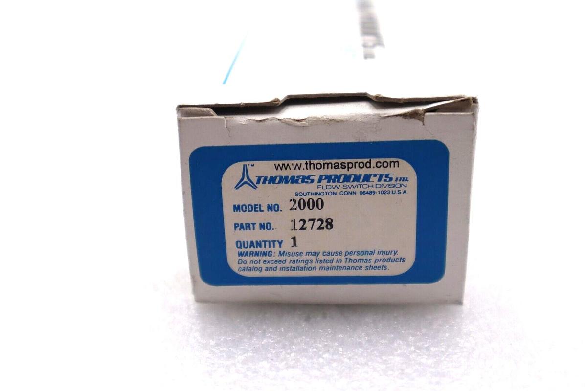 THOMAS PRODUCTS MODEL 200 FLOW SWITCH P/N 12728 FLOW RATE 3.0 #K-1866