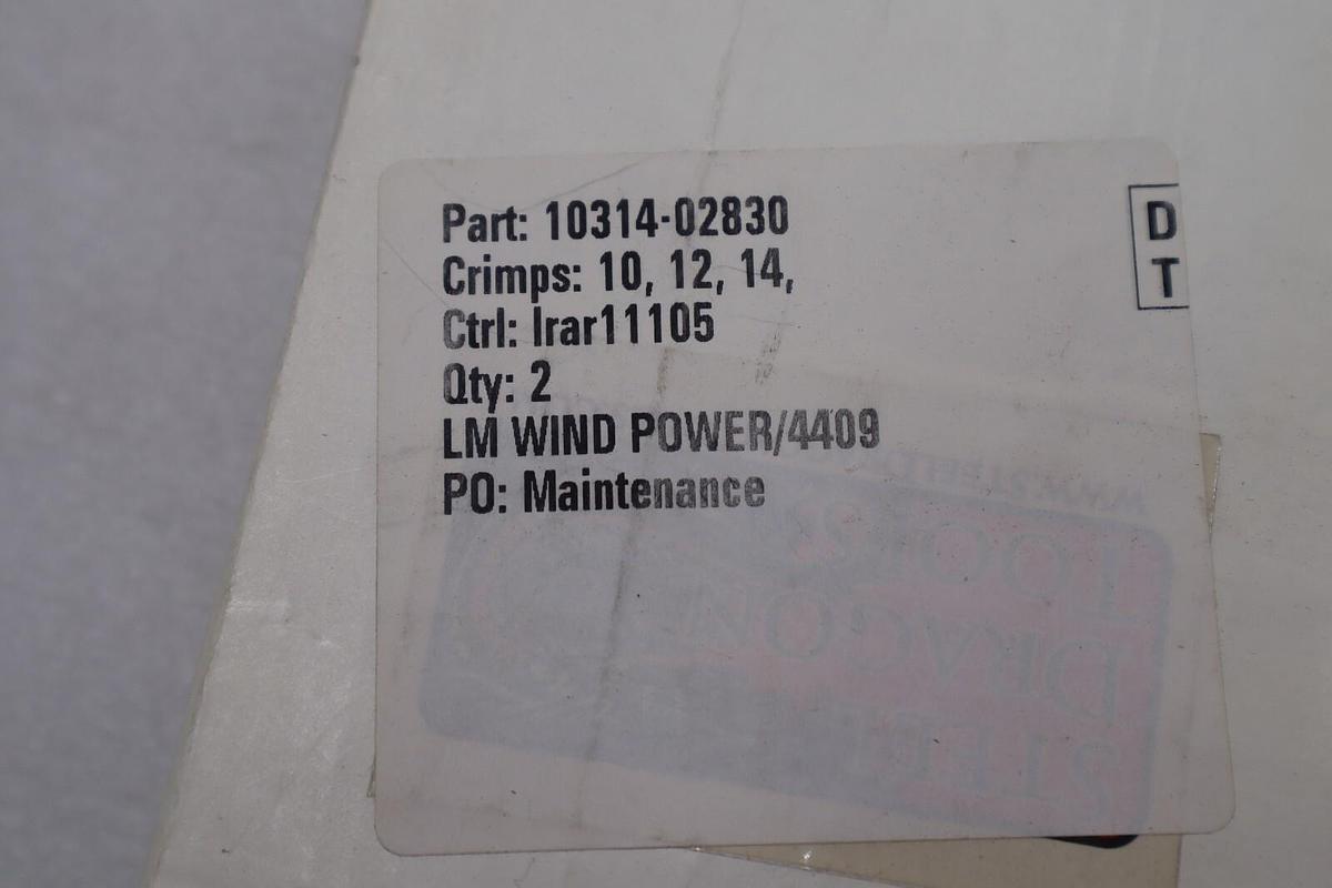 Crimps 10, 12, 14 PN 10314-02830 LM Wind Power/4409  #2775