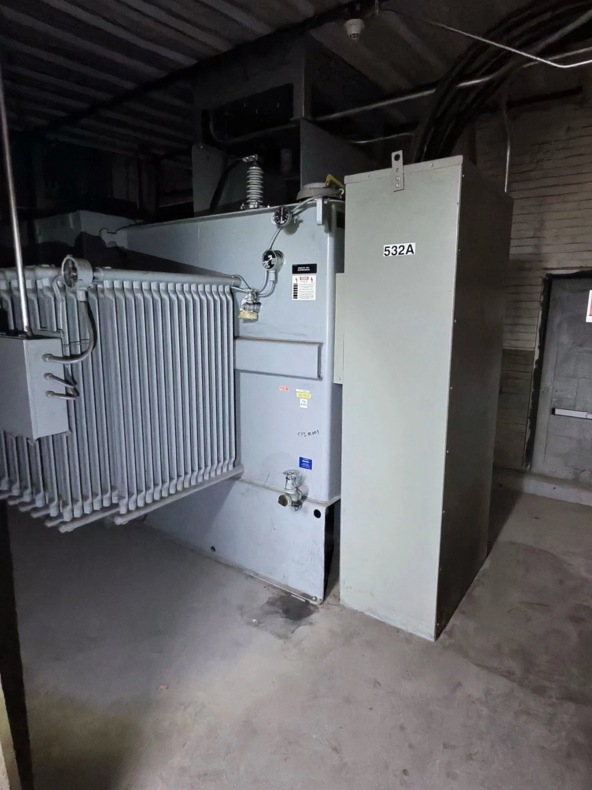 Used GE 3750/4200 KVA 3 Phase Substation Transformer 13800V 4160Y/2402V