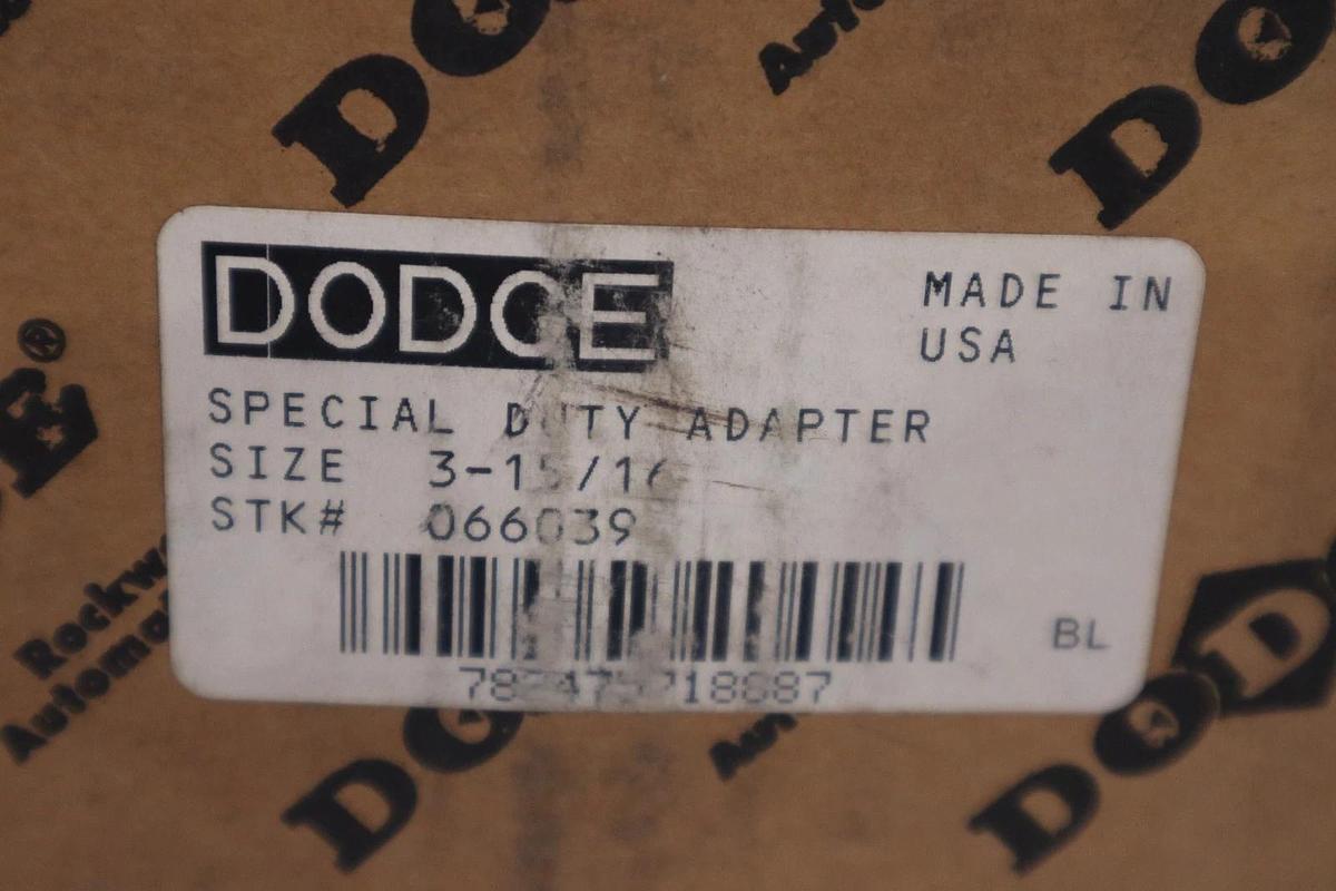 Used DODGE 066039 / 066039 SPEC. DUTY ADAPTOR - NEW IN BOX - STOCK 5713CC