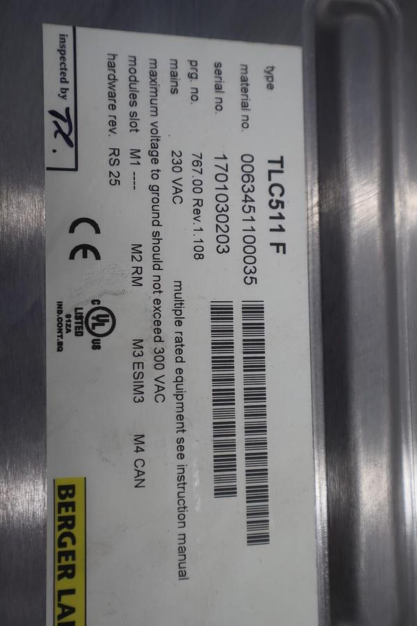 Used Bereger Lahr TLC511 F Servo Drive POSITIONING CONTROLLER 5 AMP STOCK B-721