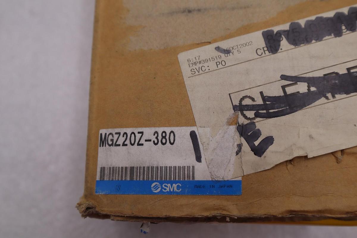 SMC MGZ20Z-380 / MGZ20Z380 (BRAND NEW) CYLINDER STOCK S-317