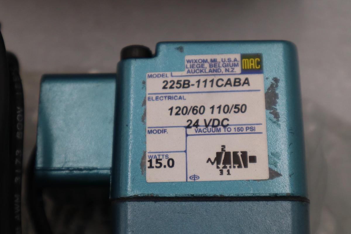 MAC VALVES INC 225B-111CABA VALVE STOCK H805A