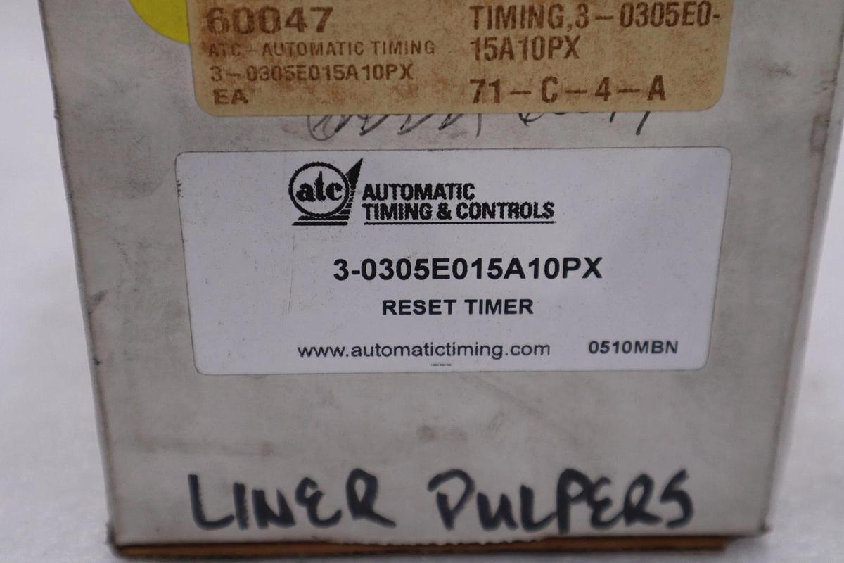 Used ATC 3-0305E015A10PX TIME DELAY RELAY ANALOG SERIES 305 - STOCK 5620CC