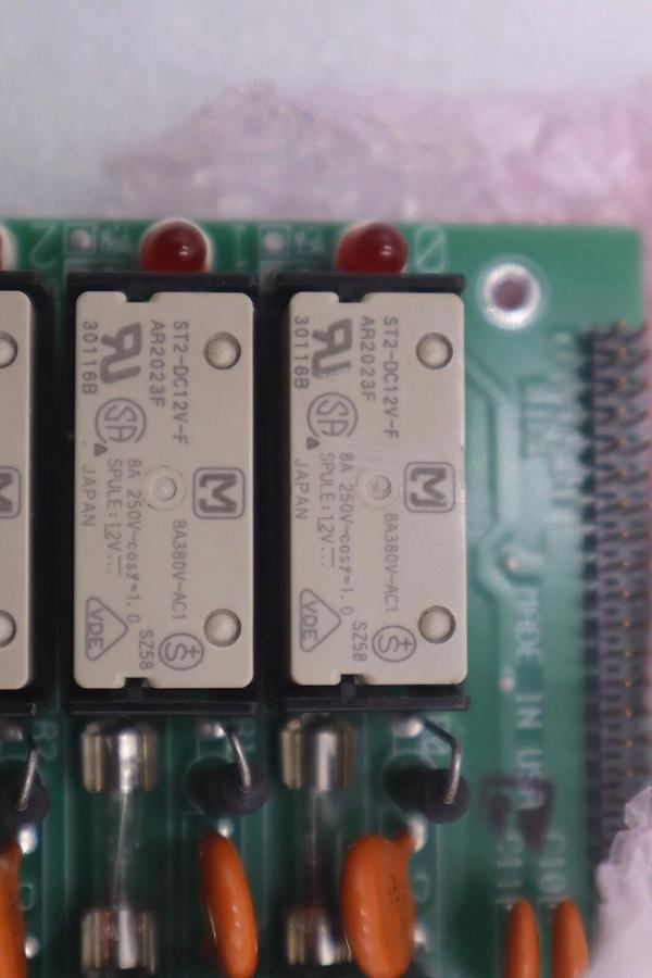 Used Cattron 01C-PB9R Fused 9 Channel Relay Circuit Board LED Indication STOCK K-3355