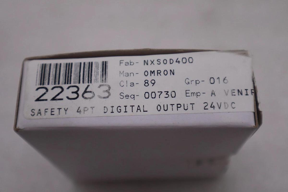 Used OMRON NX-S0D400 Safety Output Unit 4 Digital 24VDC - NEW SEALED - STOCK GF569A 4548583377066