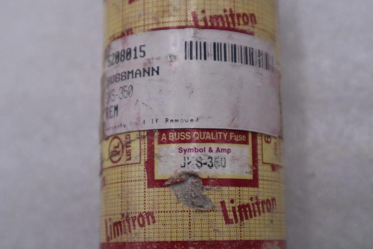BUSSMANN LIMITRON 350A 600V QUICK-ACTING FUSE JKS-350 - STOCK H1701A