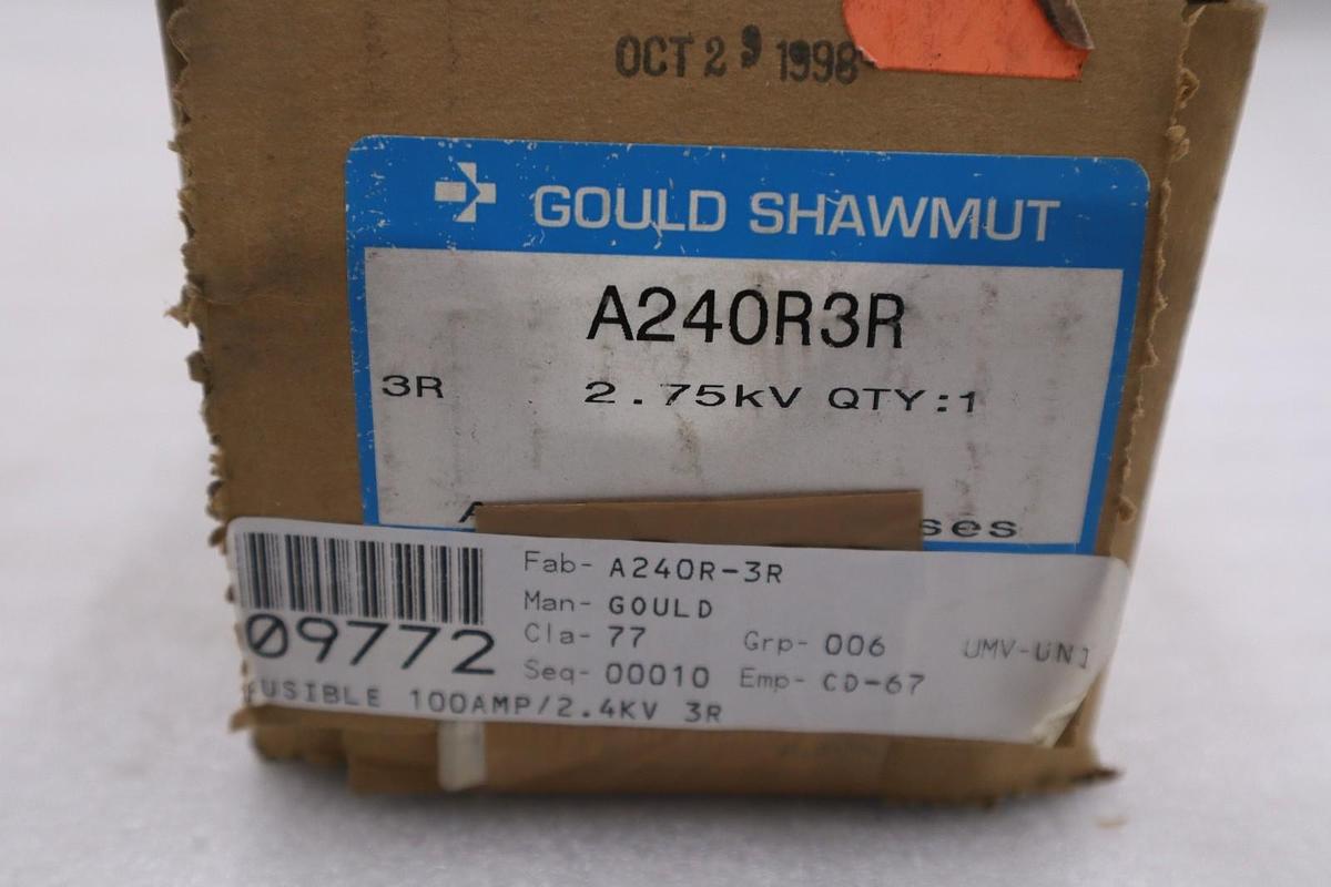 Gould Shawmut A240R3R Amp-Trap Fuse 2.75kV 2400V 50/60Hz - STOCK GF865