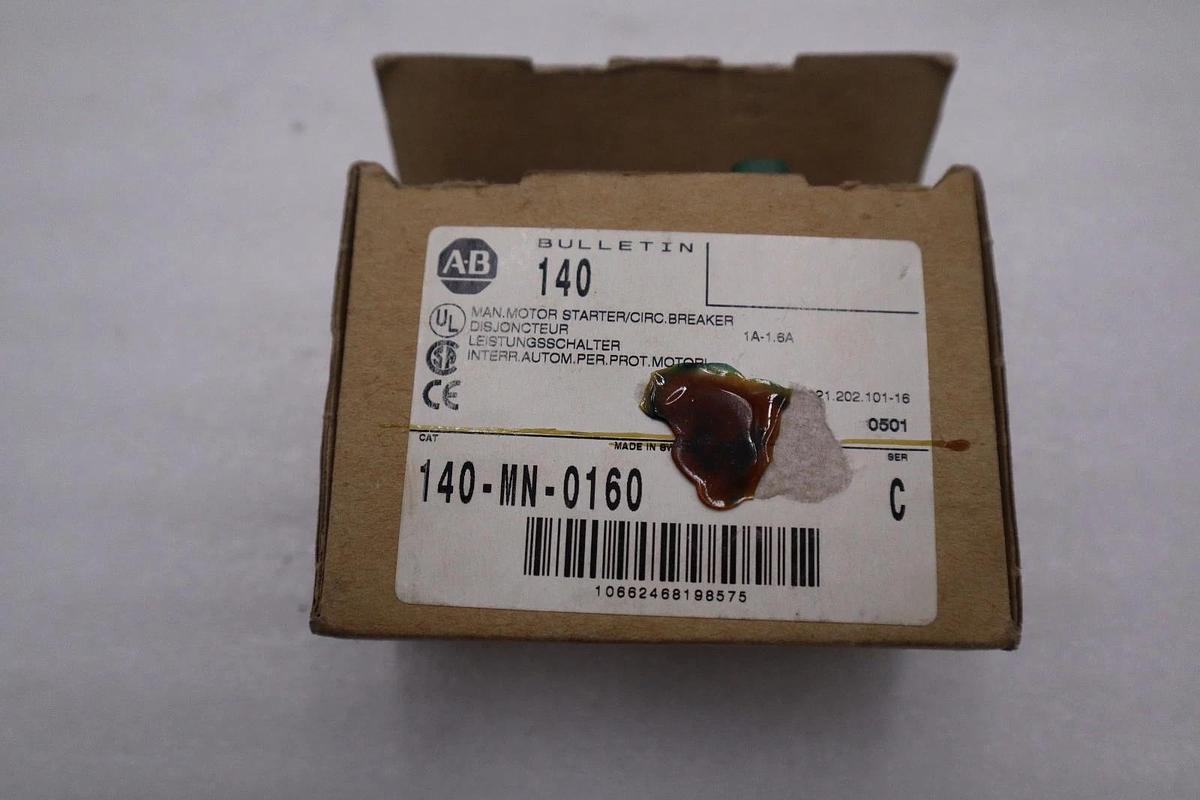 Used NEW Allen-Bradley 140-MN-0160 SERIES C CIRCUIT BREAKER STOCK H742A
