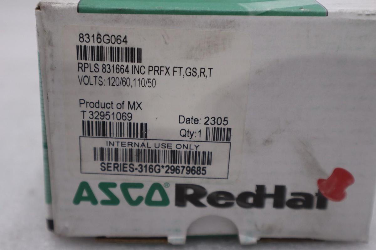 ASCO 8316G064 120/60,110/50 / 8316G0641206011050 (BRAND NEW) STOCK GF-1066A