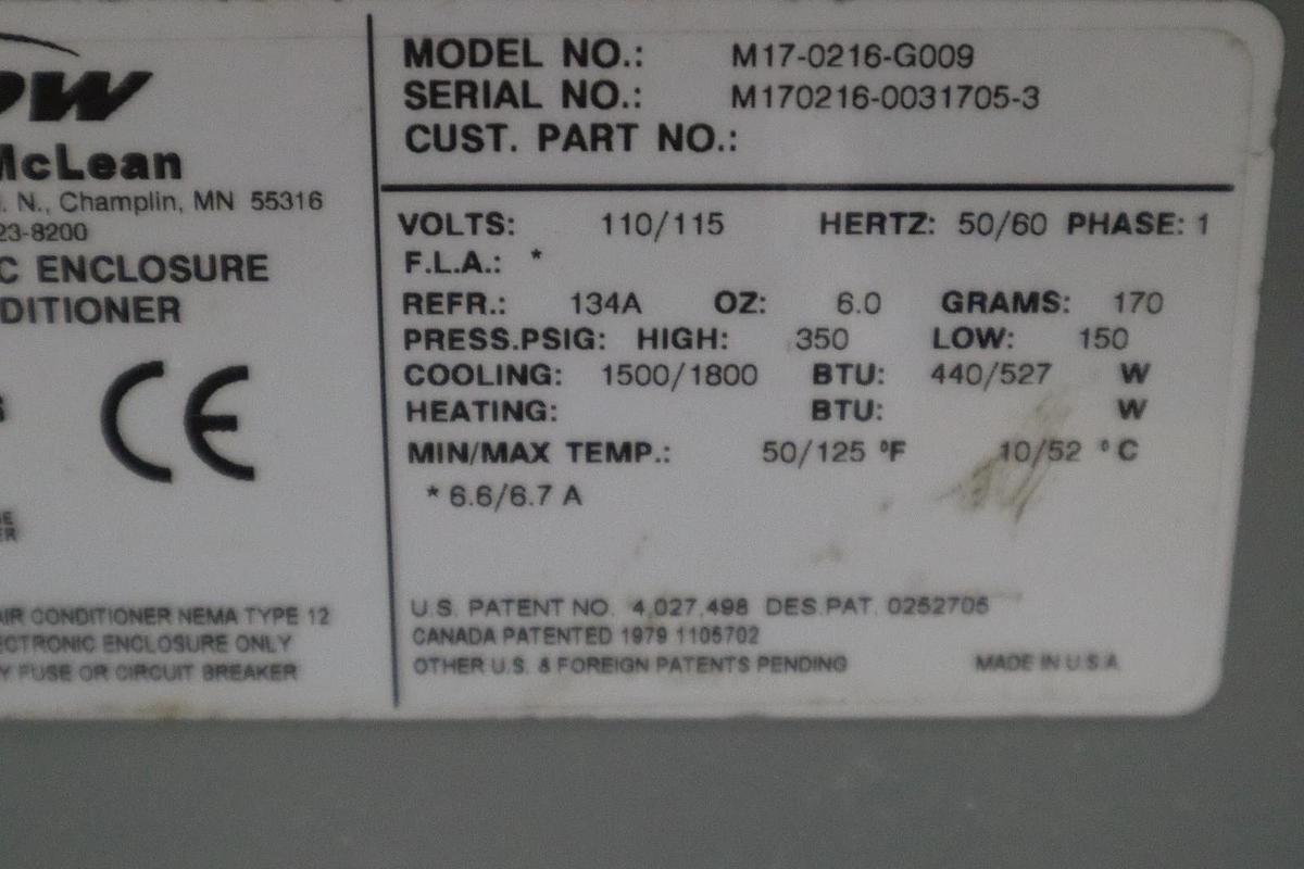 Hoffman Genesis McLean M17 Air Conditioner Model M17-0216-G009 NEW IN BOX #HP180
