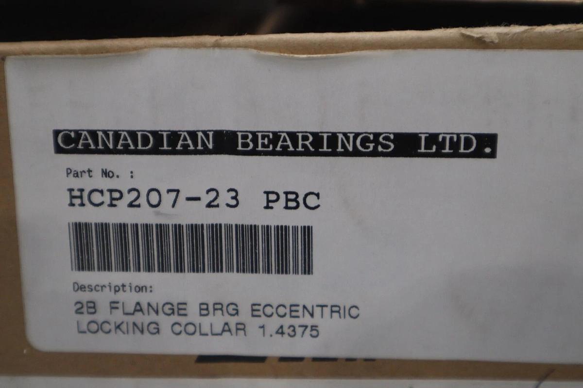 Used PEER PILLOW BLOCK HCP207-23 (BOX OF 7 UNITS) NEW STOCK 809-D