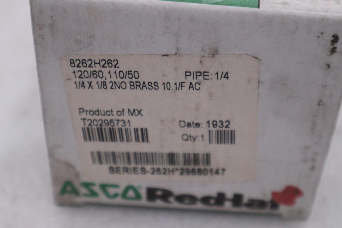 ASCO RedHat 8262H262 2-way direct-acting solenoid valve NEW IN BOX STOCK 1417D