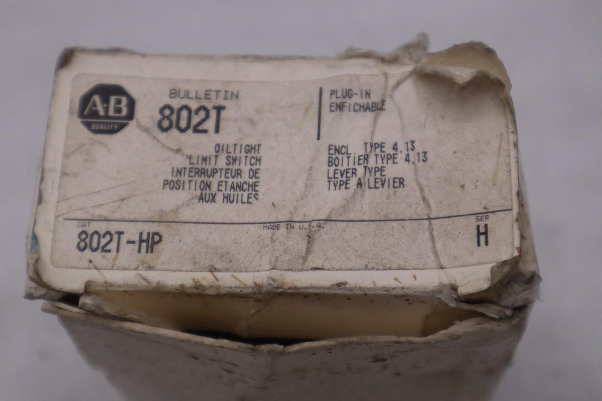 Used NEW ALLEN-BRADLEY 802T-HP OILTIGHT LIMIT SWITCH 802THP STOCK GF-705A
