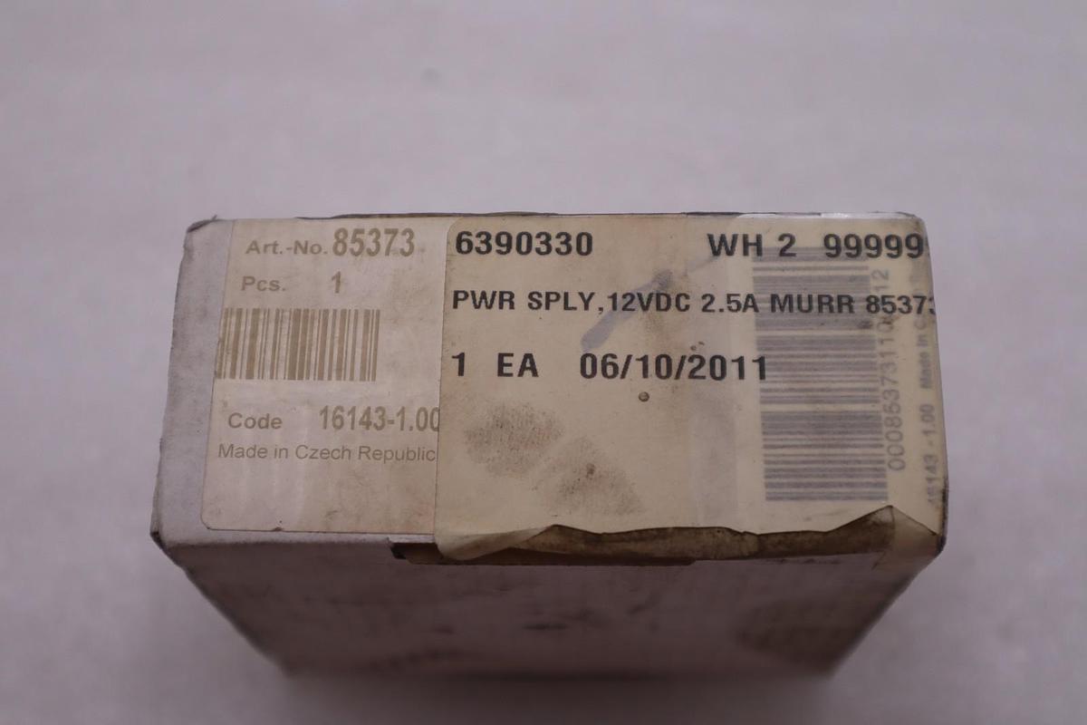 Used MURR ELEKTRONIK 12V DC 2.5amp 85373 NEW OPEN BOX STK K1210A