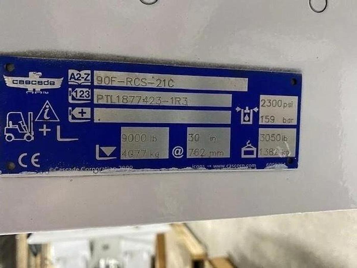 Used CASCADE 90F-RCS-21C 60" DIA. ROLL CLAMP CLASS IV