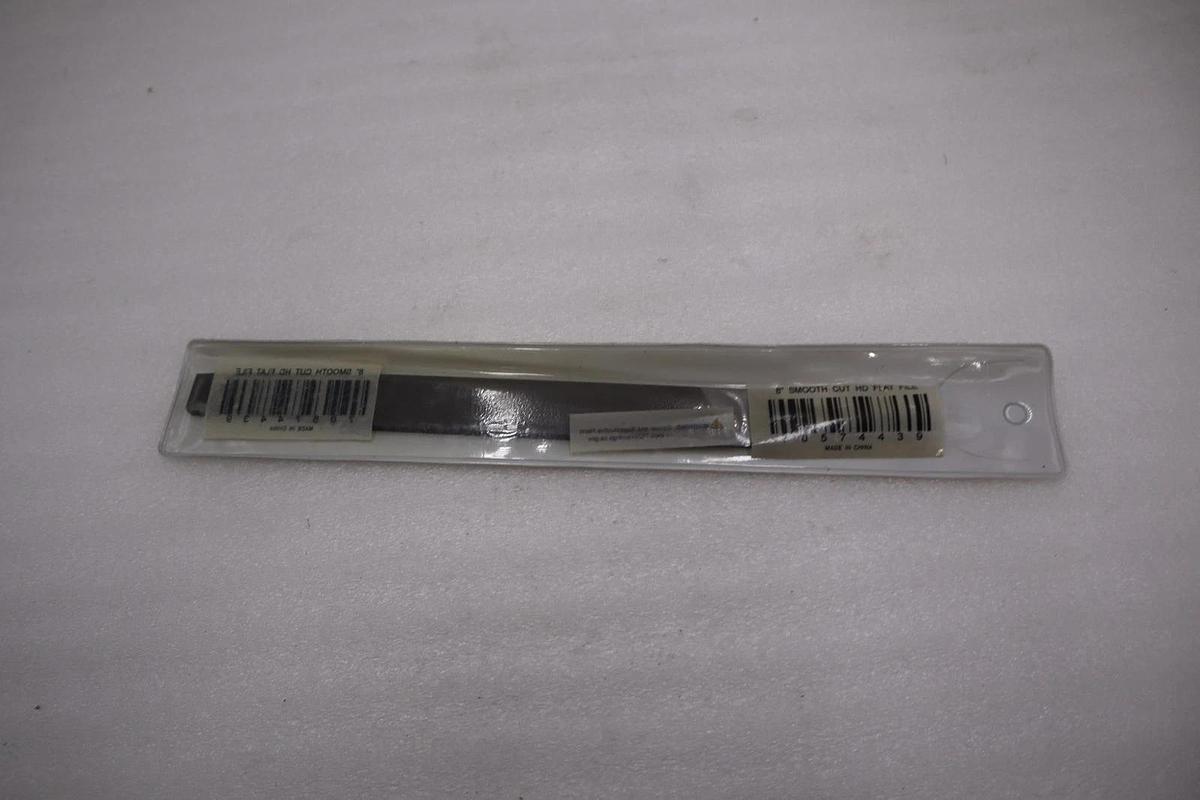 Used LOT OF 5 - Grobet 8" Smooth Cut Flat American Pattern File USA STOCK H711A