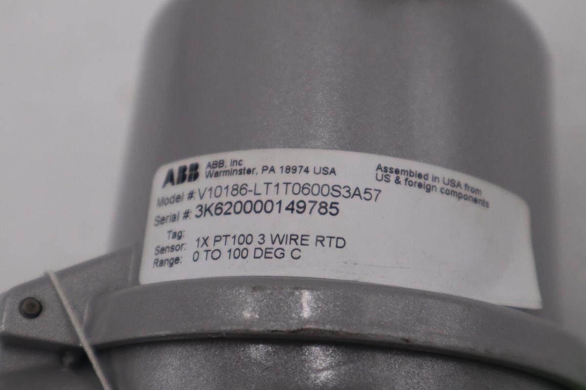 Used ABB V10186-LT1T0600S3A57 Temperature Sensor PT100 B NEW UNIT STOCK G735