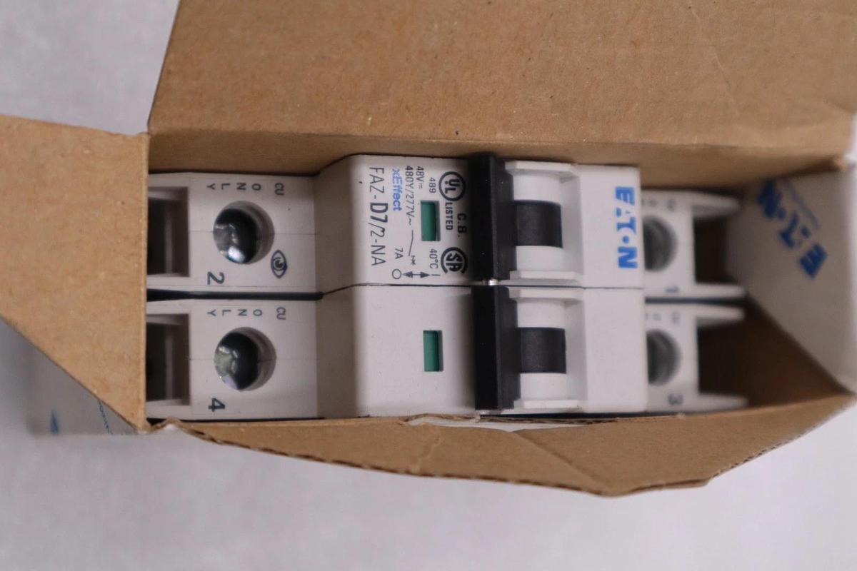 Used NEW OPEN BOX Eaton FAZ-D7/2-NA Miniature Circuit Breakers STK H1311A