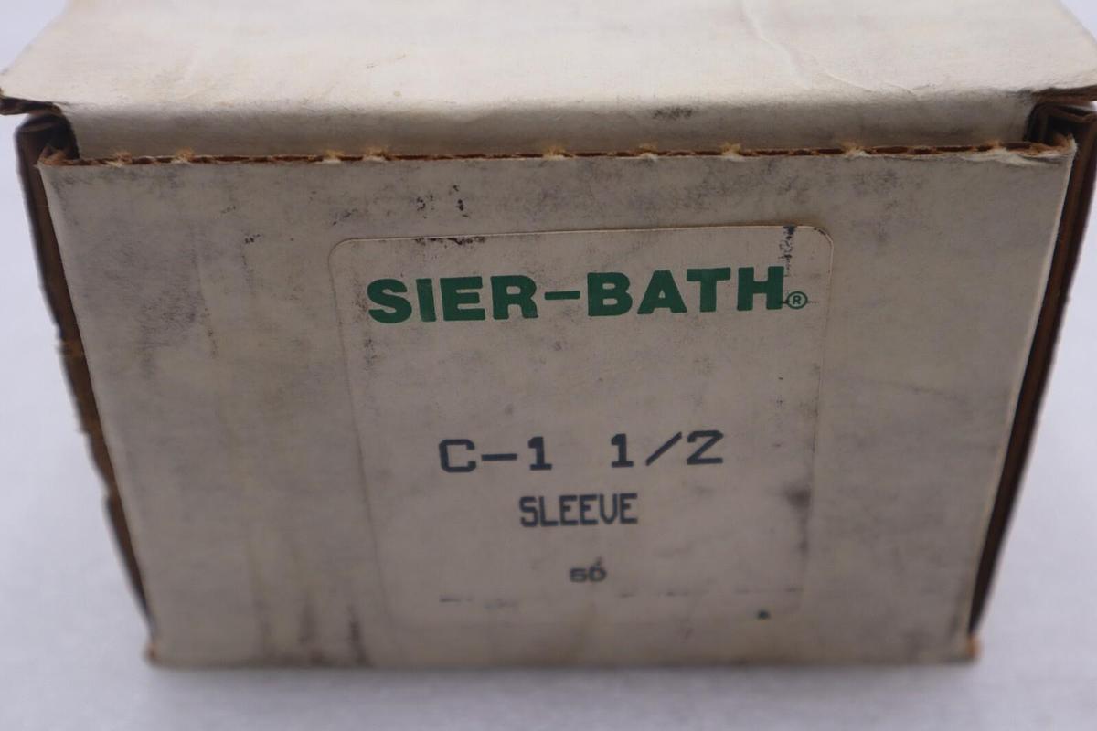 Used Sier Bath C-1 1/2 Coupling Sleeve NEW OPEN BOX STOCK K-2845