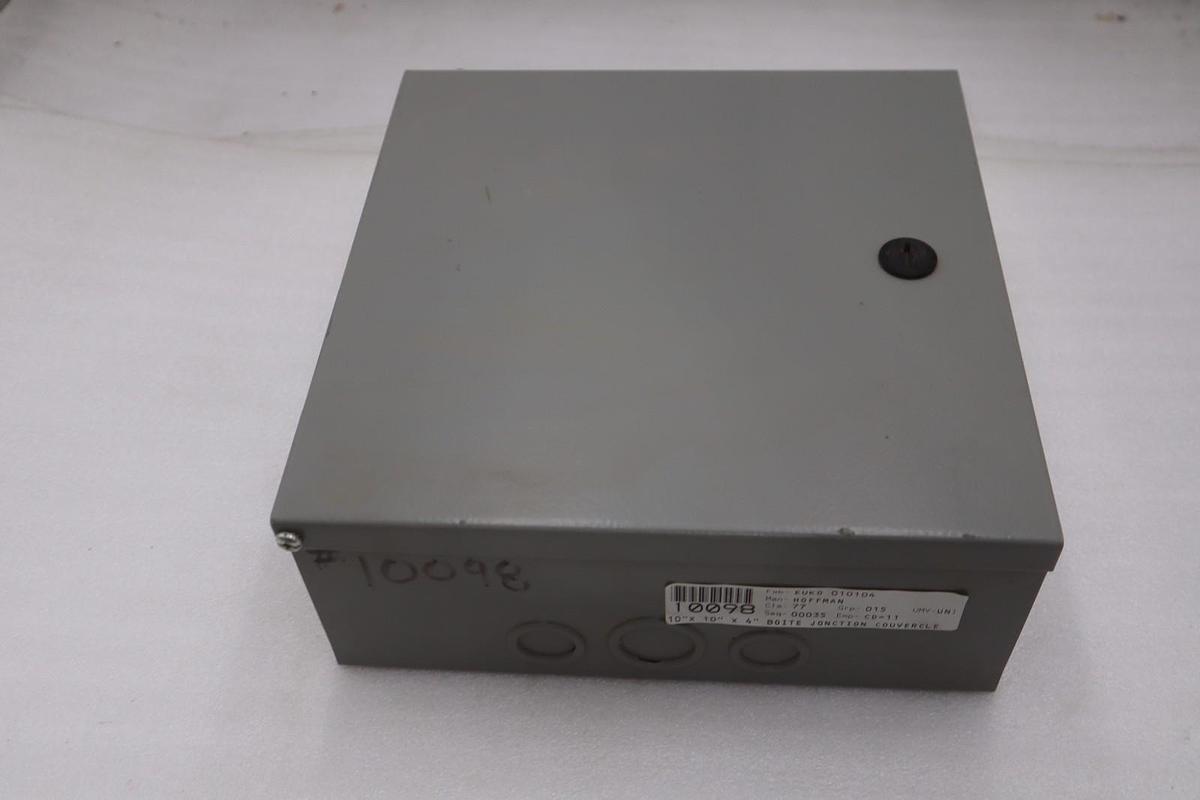 Used Hoffman 10N104 Nema Type 1 Enclosure 10" x 10" x 4" NEW OPEN BOX GF981