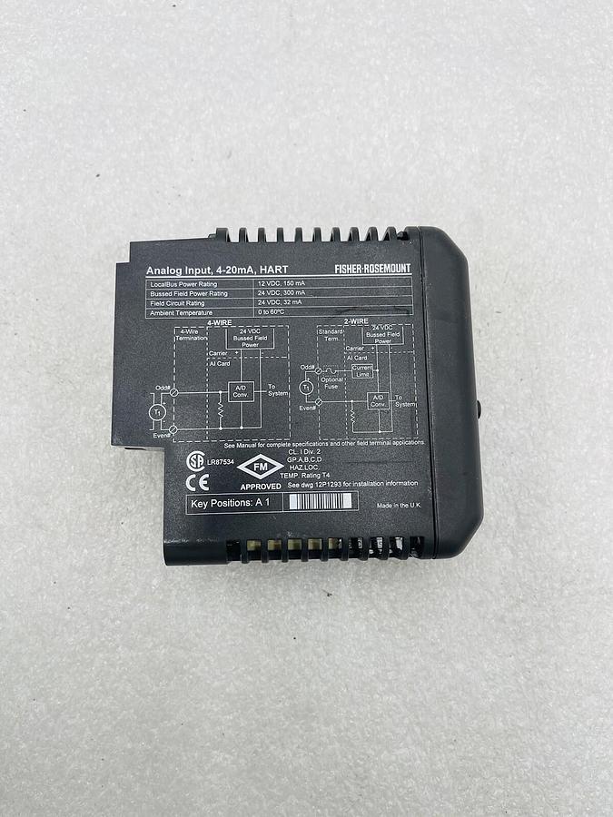 Used EMERSON DELTAV KJ3002X1-BA1 AI 8 CHANNEL 4-20MA HART CARD #K-2607