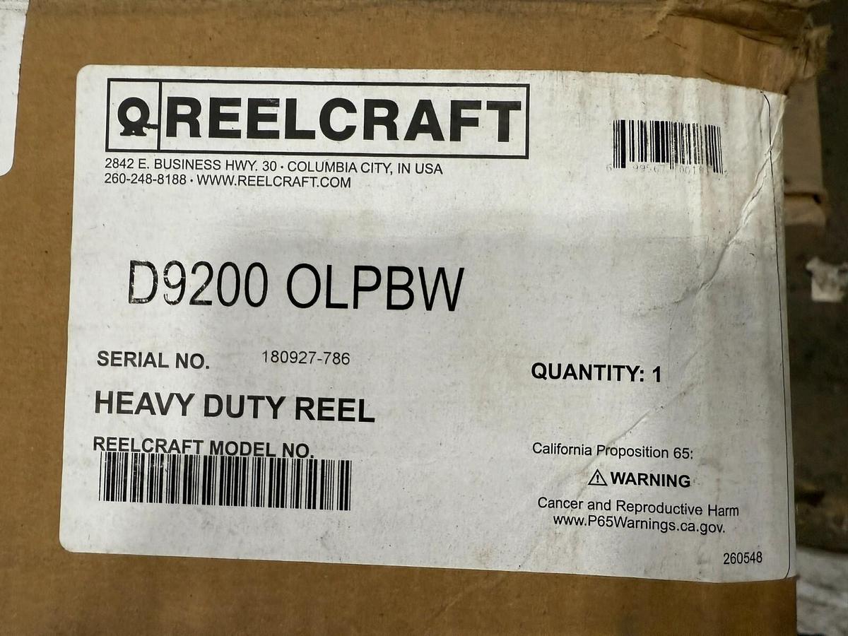 Used Reelcraft - D9200 OLPBW - Reelcraft Industries 9000 Series Hose Reel NEW IN BOX