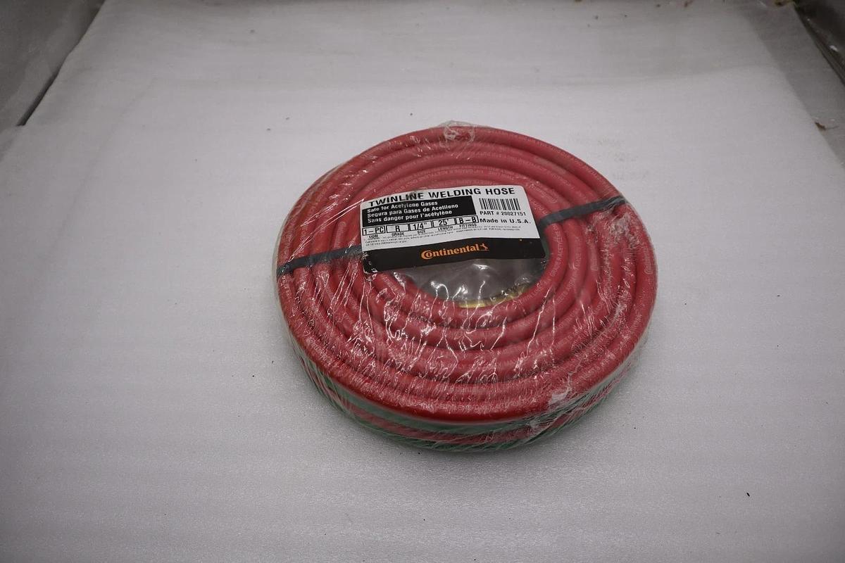 NEW Grade R TwinLine Welding Hose 20027151 1/4 in x 25 ft STOCK H1198