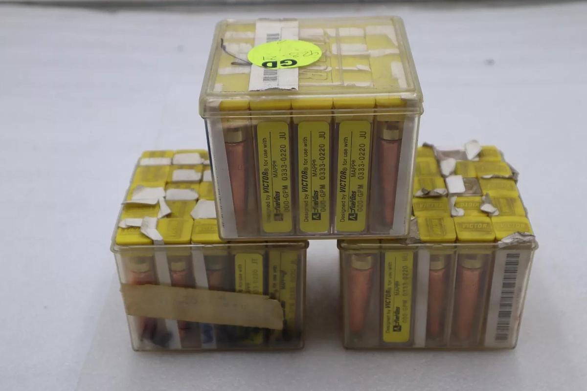 VICTOR 033-0220 000-GPM CUTTING TORCH TIPS FULL BOX STOCK #K-2001