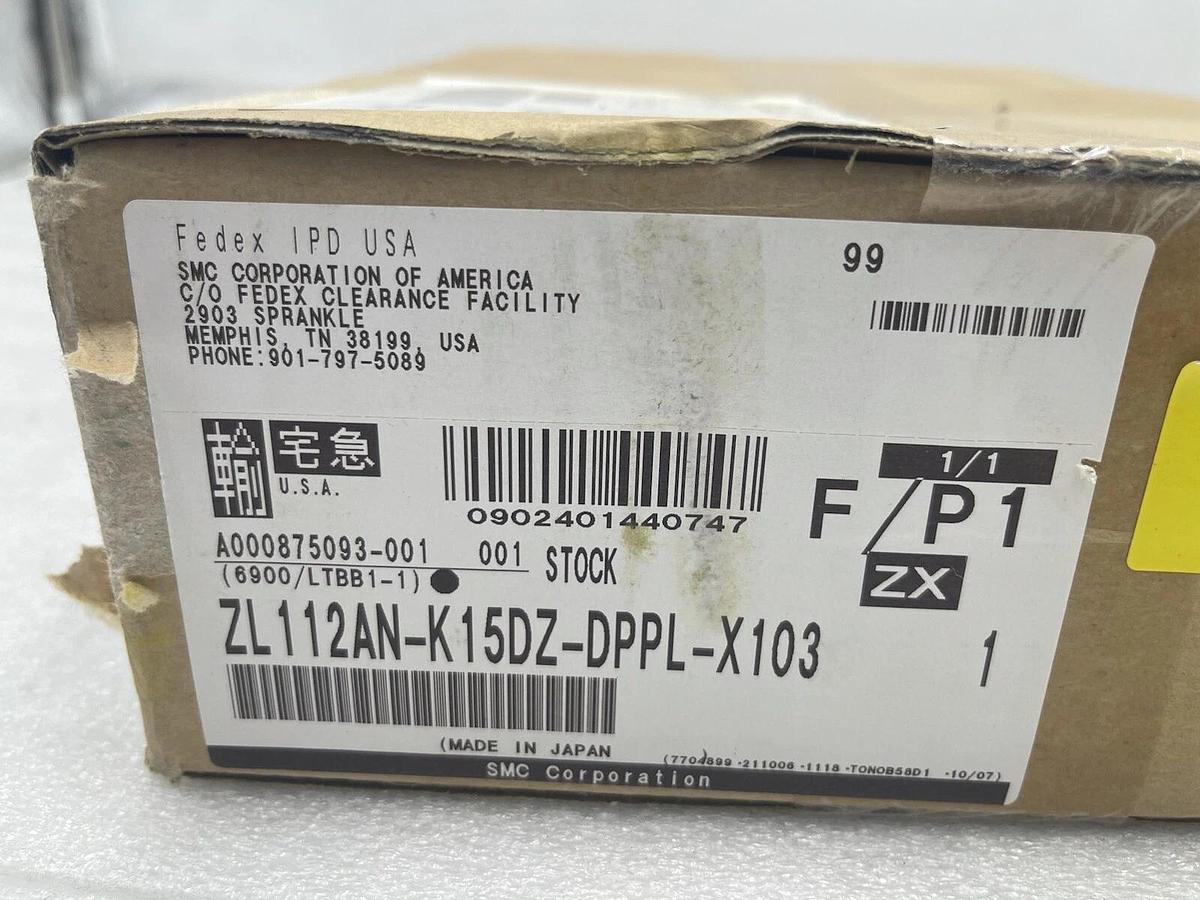 Used NEW SMC zl112an-k15dz-dppl-x103 Multistage Ejector Vacuum Ejector STOCK 3834