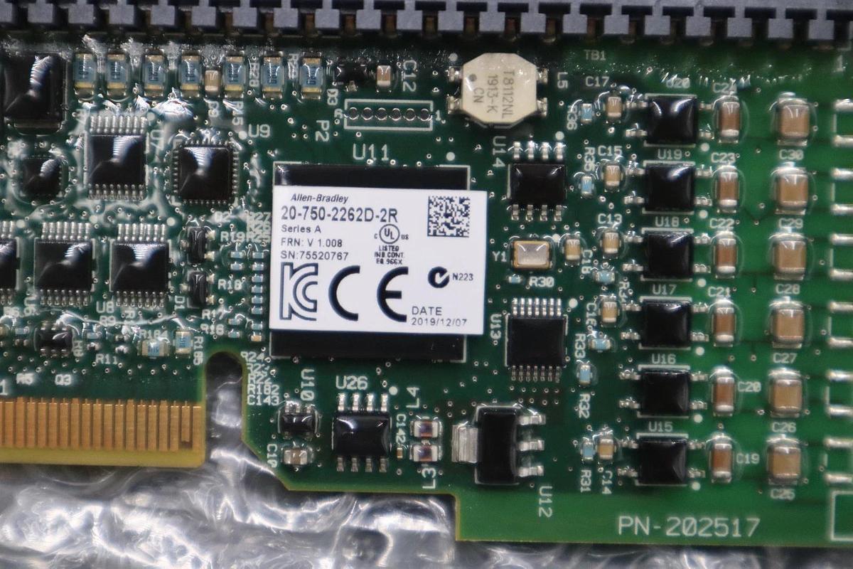 Used ALLEN BRADLEY 20-750-2262D-2R I/O POWERFLEX OPTION MODULE SER. A - STK GF295
