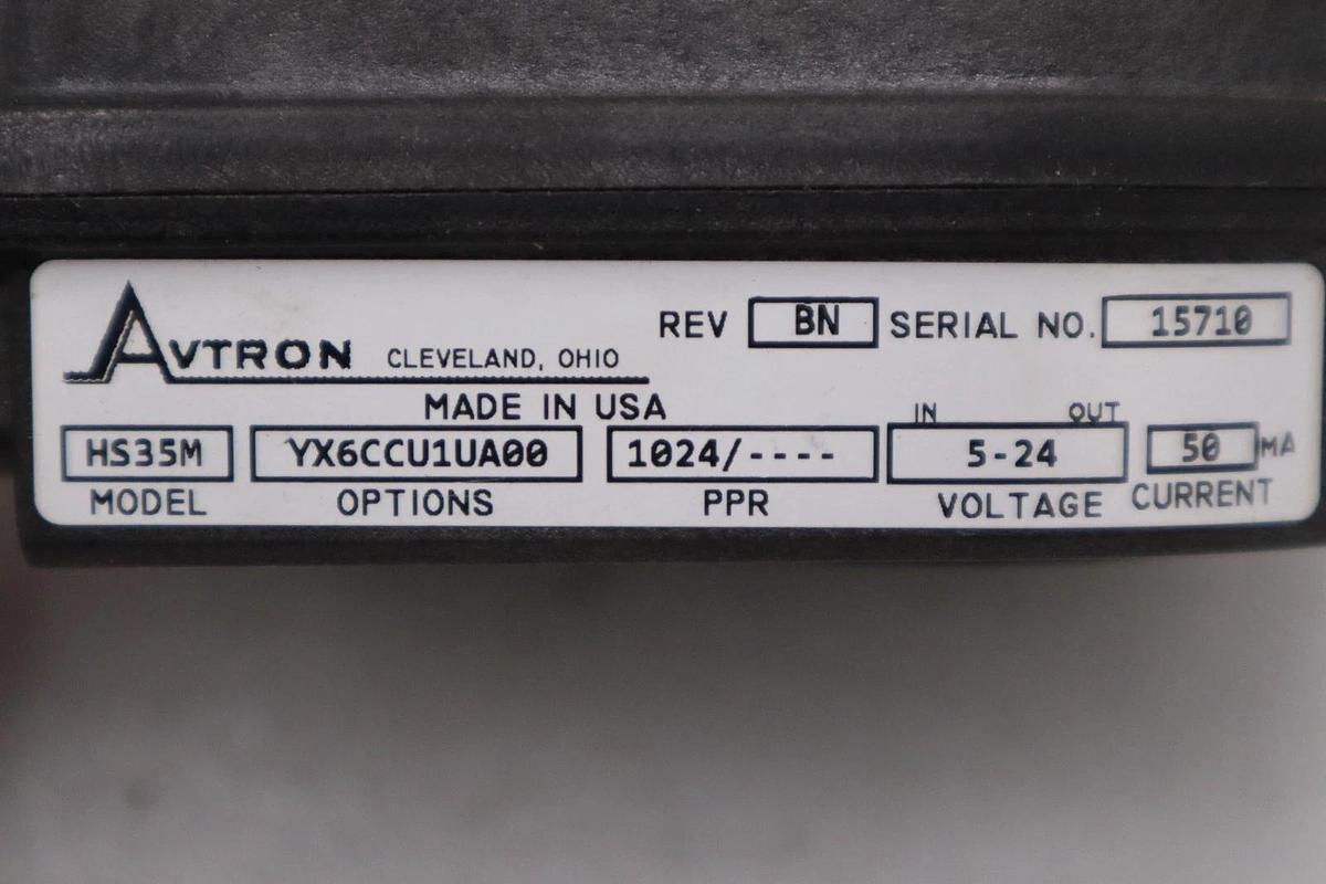 Used NEW AVTRON HS35M YX6CCU1UA00/ HS35MYX6CCU1UA00 ENCODER - STOCK 3132CC