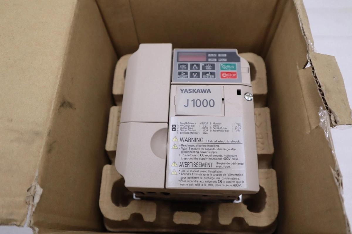 Used Yaskawa J1000 AC Drive CIMR-JU4A0001BAA Rev. A 3Ph NEW IN BOX STOCK CC278