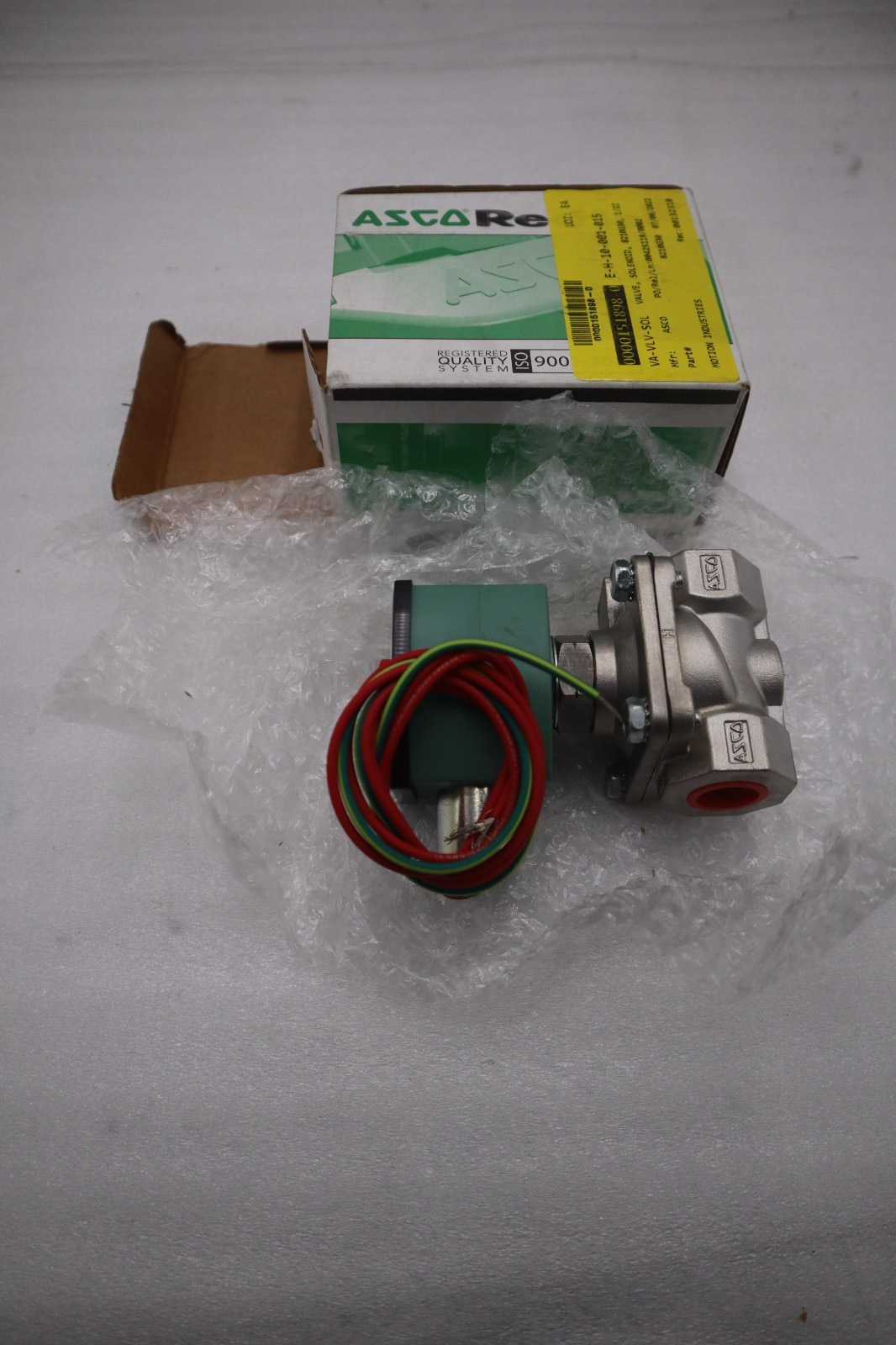 Used NEW IN BOX 1/2" ASCO 8210G030 Stainless Steel Solenoid Valve STOCK G573