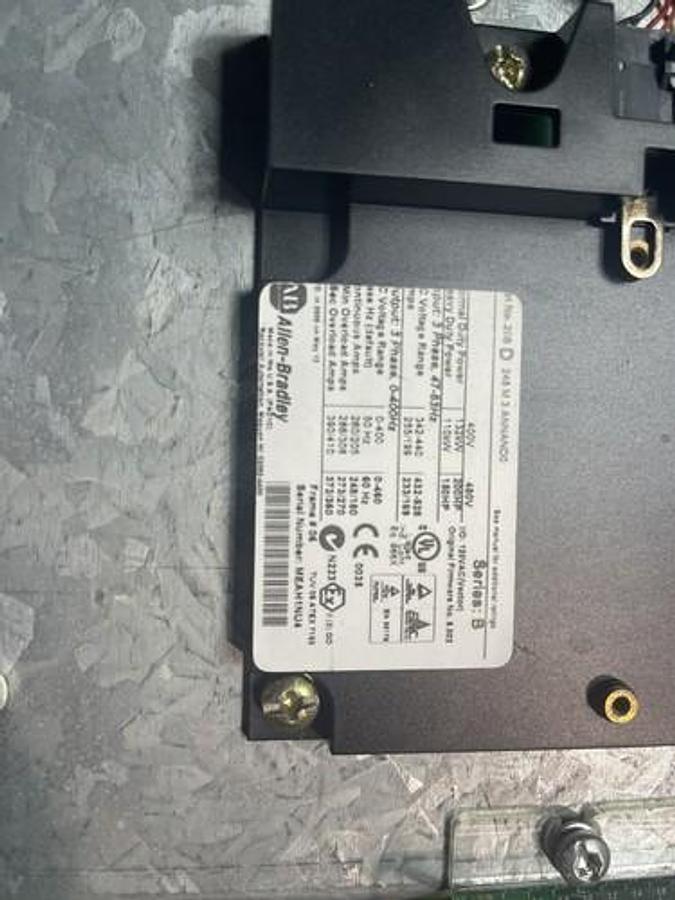 Used Allen-Bradley PowerFlex 700 AC Drive 20BD248M3ANNAND0 Ser. B 200HP S-85