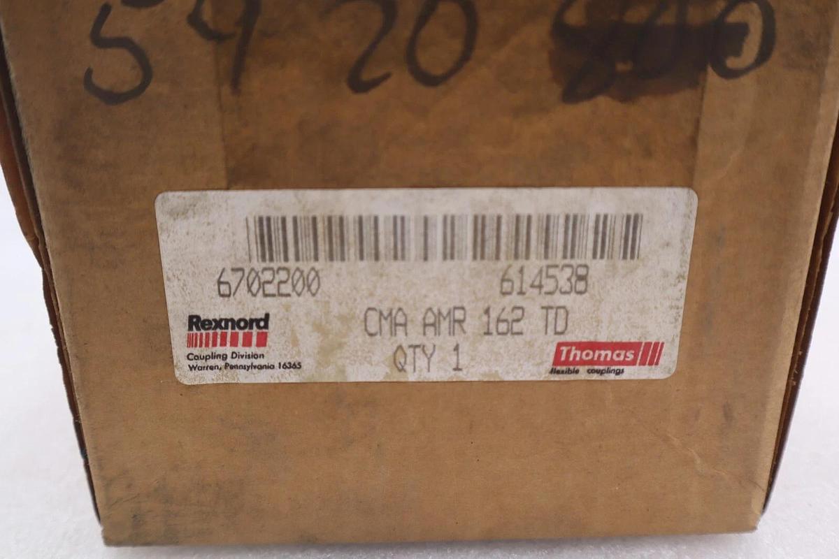 NEW OPEN BOX Rexnord 614538 Coupling Thomas Center Assembly CMA AMR 162 TD B-745