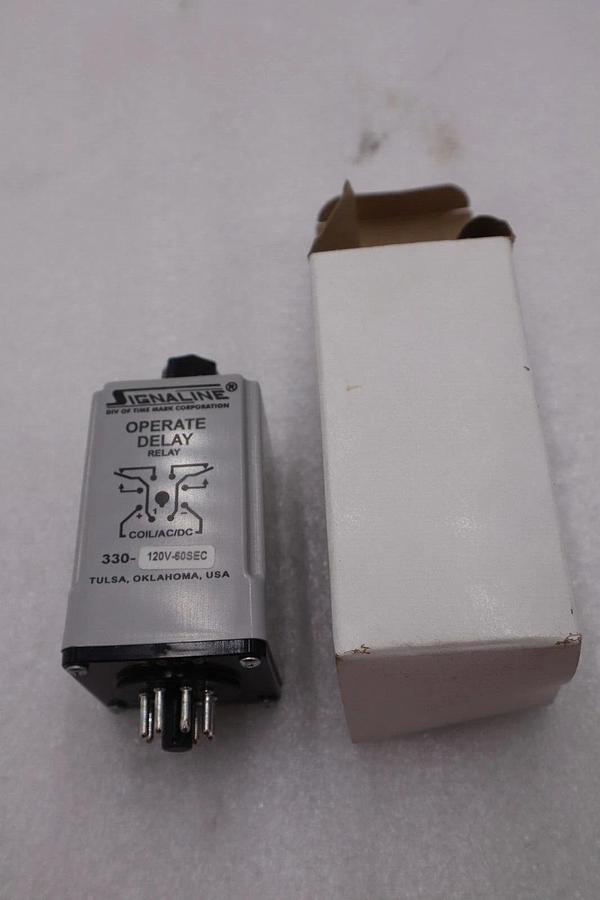 NEW Time Mark Signaline Operate Delay Relay 330-120V-60SEC 120V STOCK L-226A