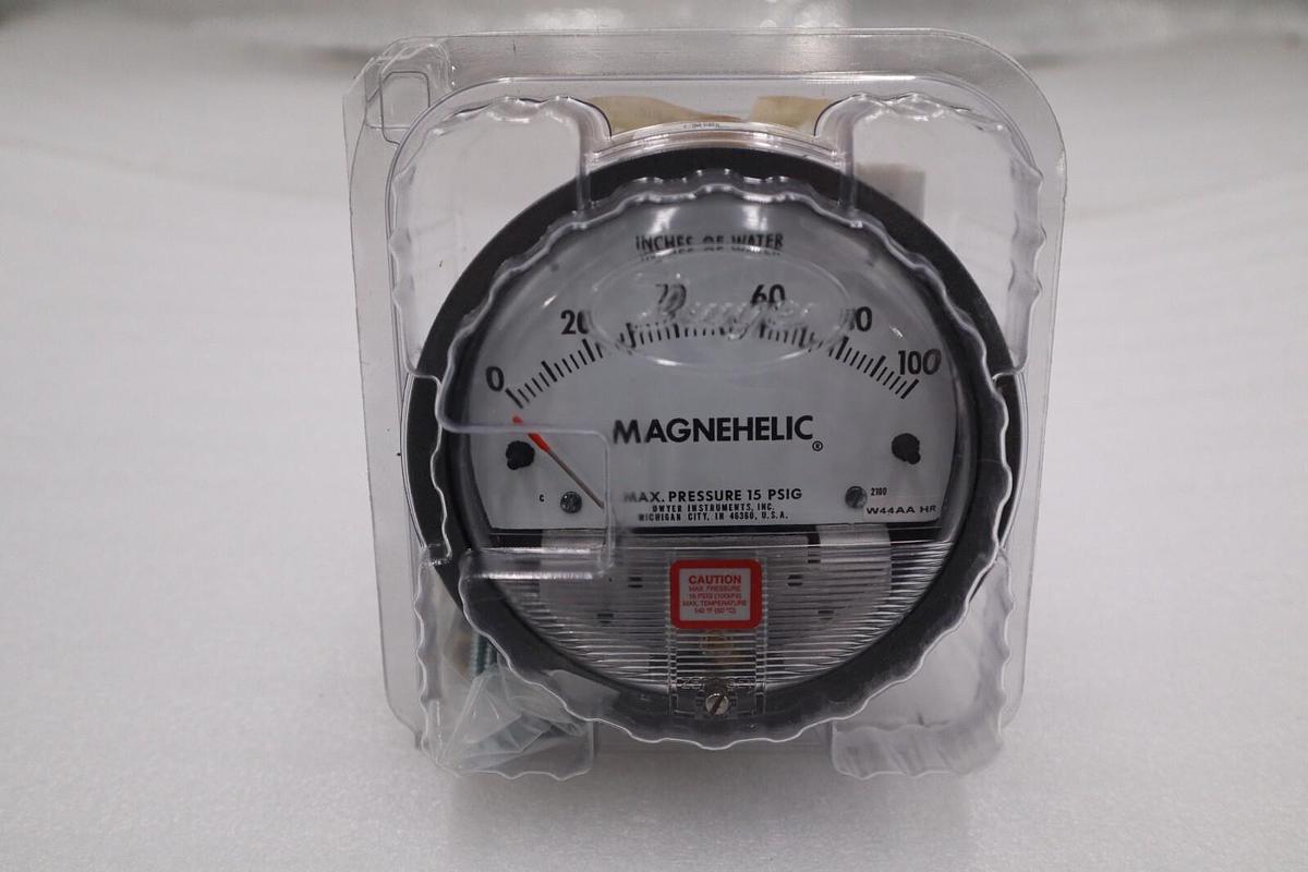 NEW Dwyer 4" Magnehelic Mode 2100 Differential Pressure Gauge 0-100" STOCK H177A