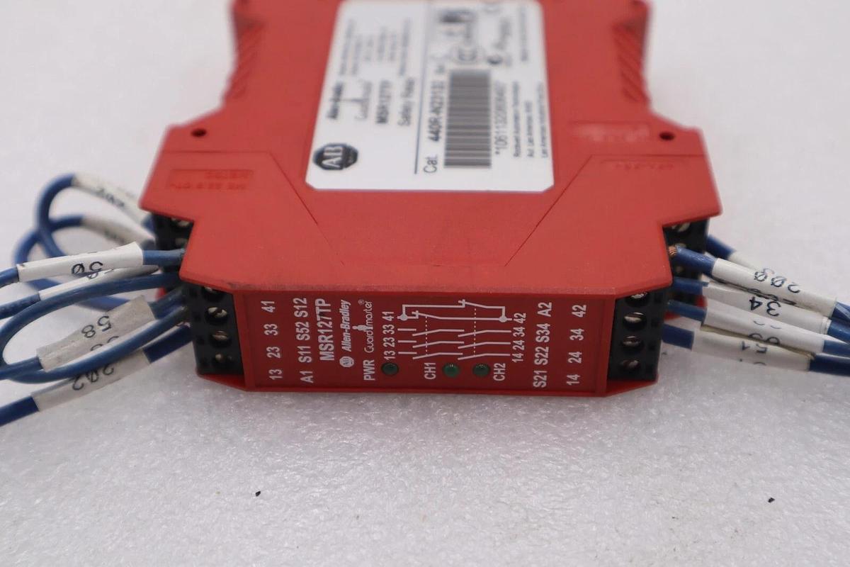 Used Allen Bradley 440R-N23132 /C, Safety Relay, Guard Master MSR127TP STOCK L-206A