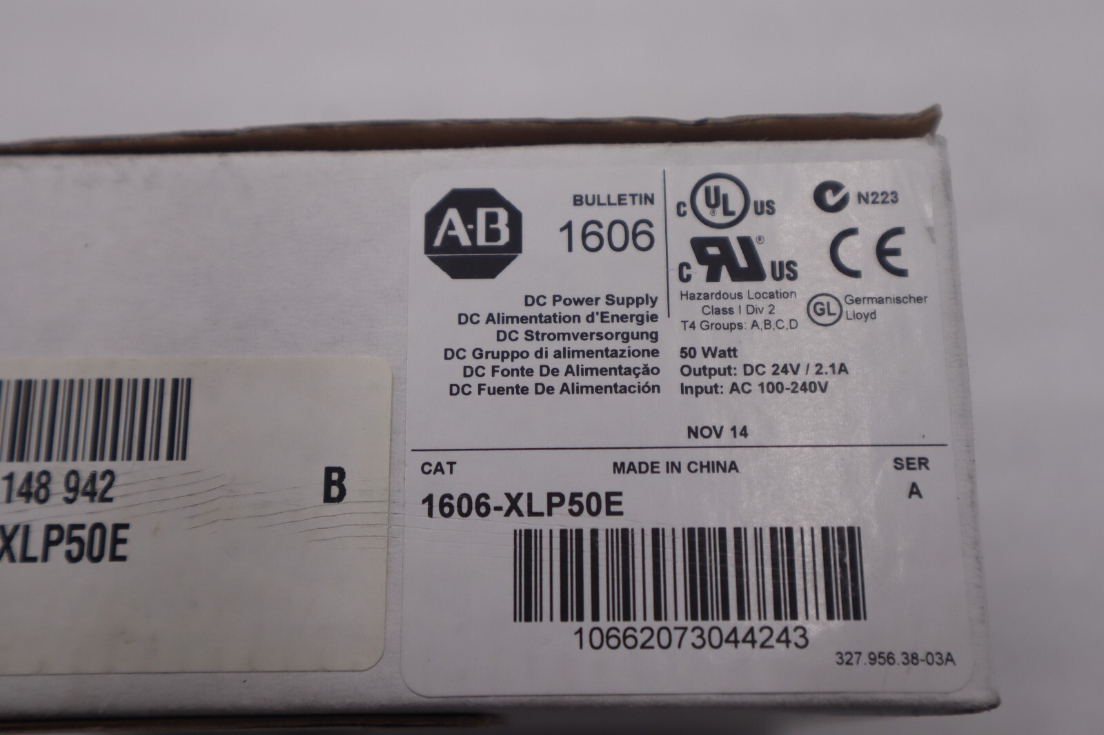 Used NEW IN BOX Allen-Bradley 1606-XLP50E POWER SUPPLY STOCK B-1378
