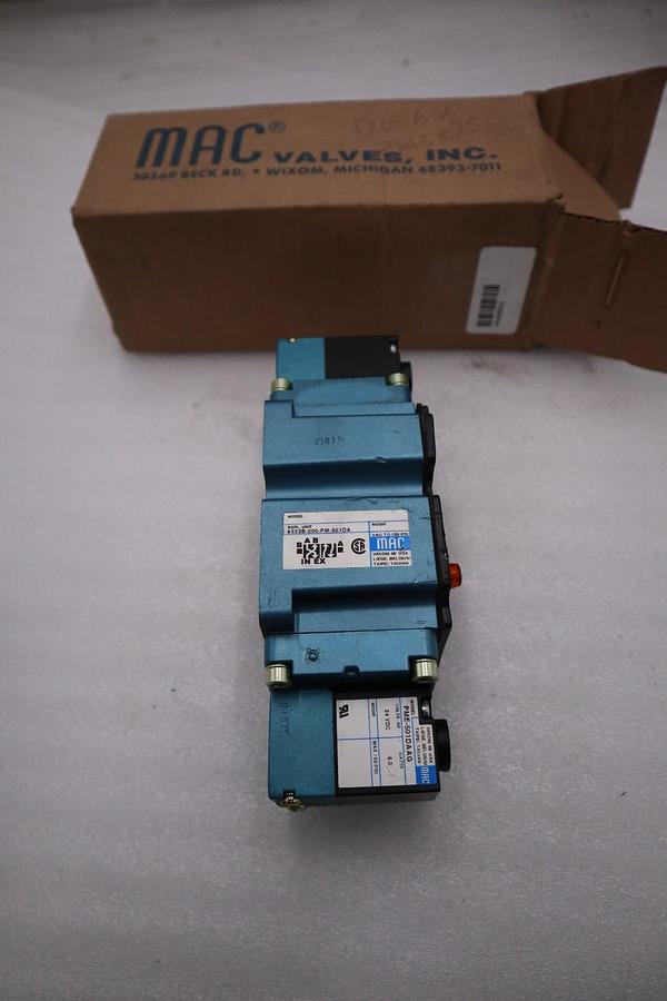 Used MAC VALVES INC 6523B-000-PM-501DA / 6523B000PM501DA NEW UNIT STOCK H822A