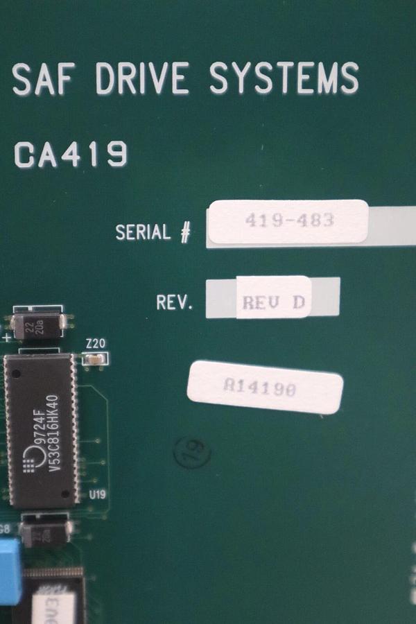 Used NEW SAF Drive Systems CA419 DDCS Interface 4-Channel Card STOCK G652