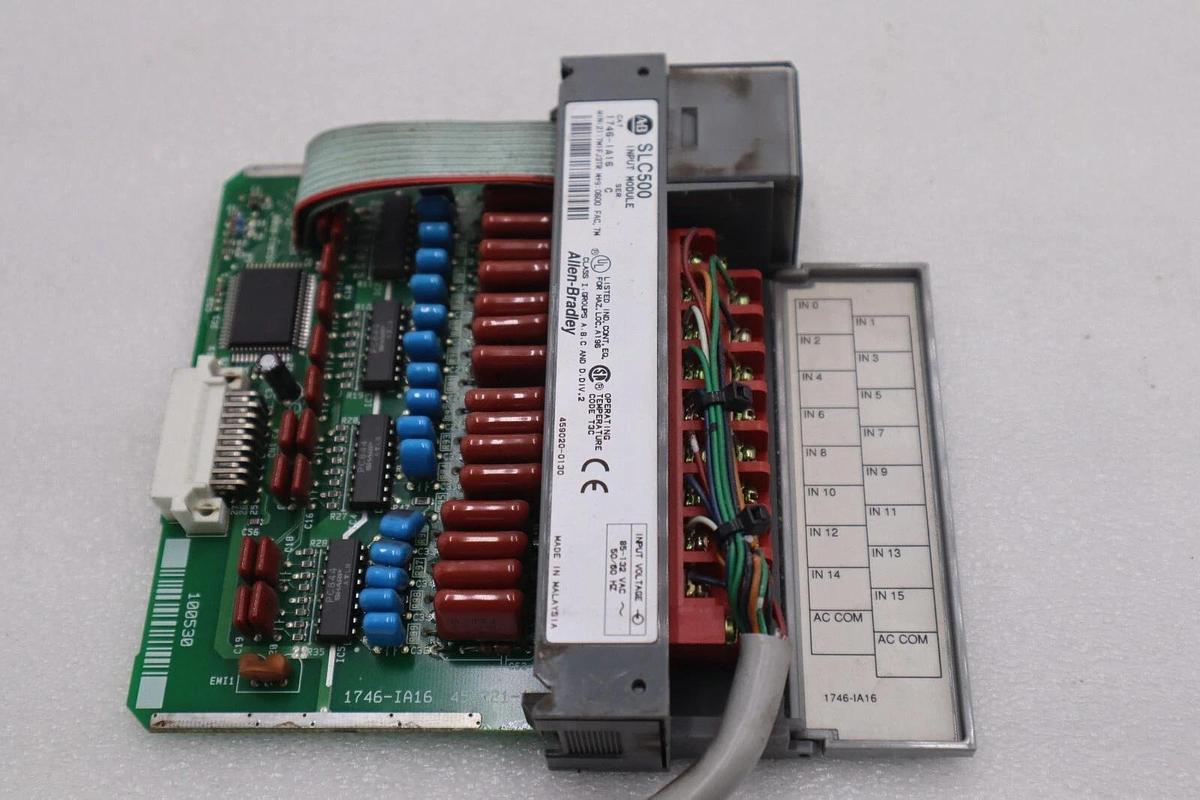 Used ALLEN BRADLEY 1746-IA16 SLC500 INPUT MODULE SER C STOCK #L-511