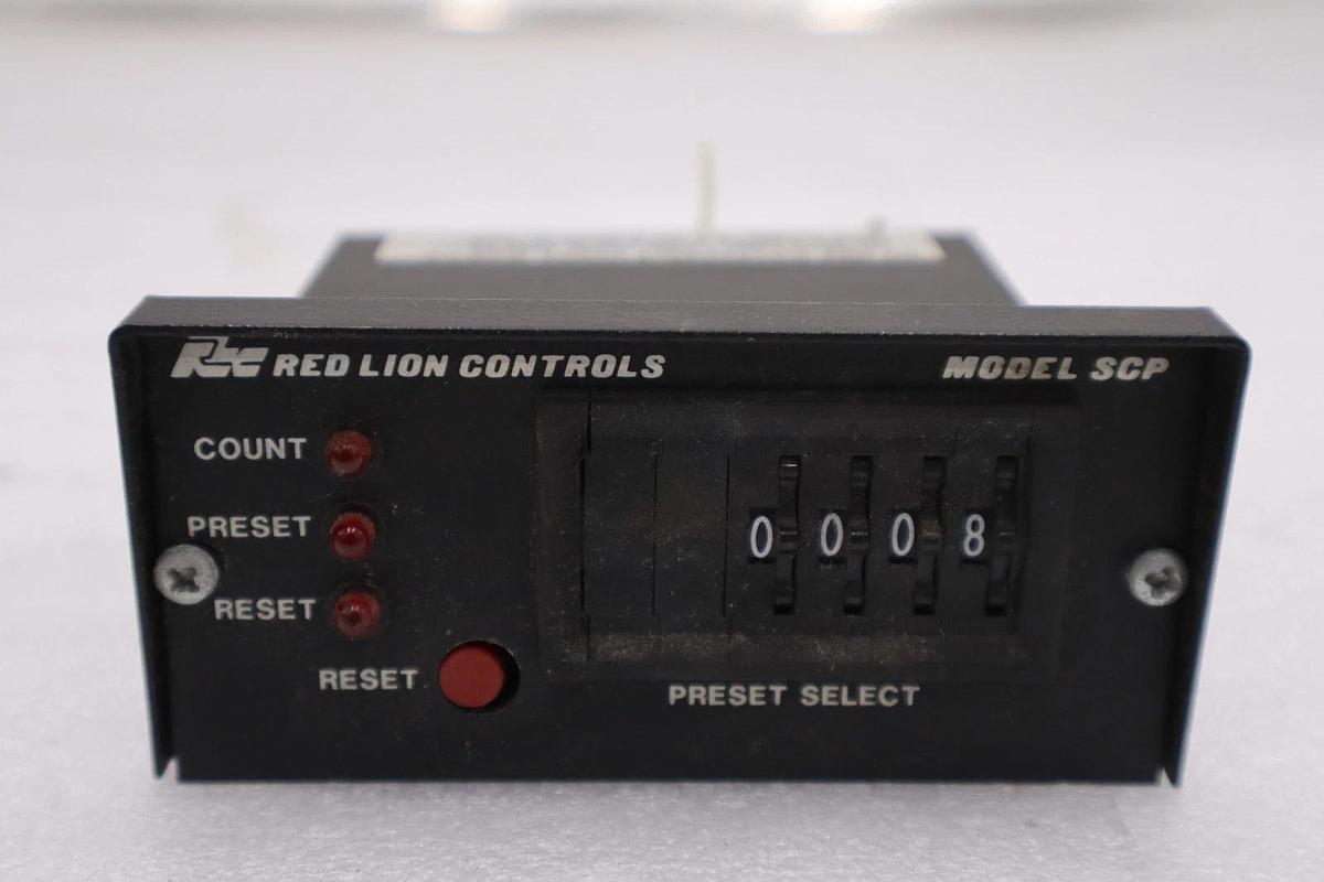 Used RED LION CONTROLS MODEL SCP PRESET COUNTER STOCK H1759
