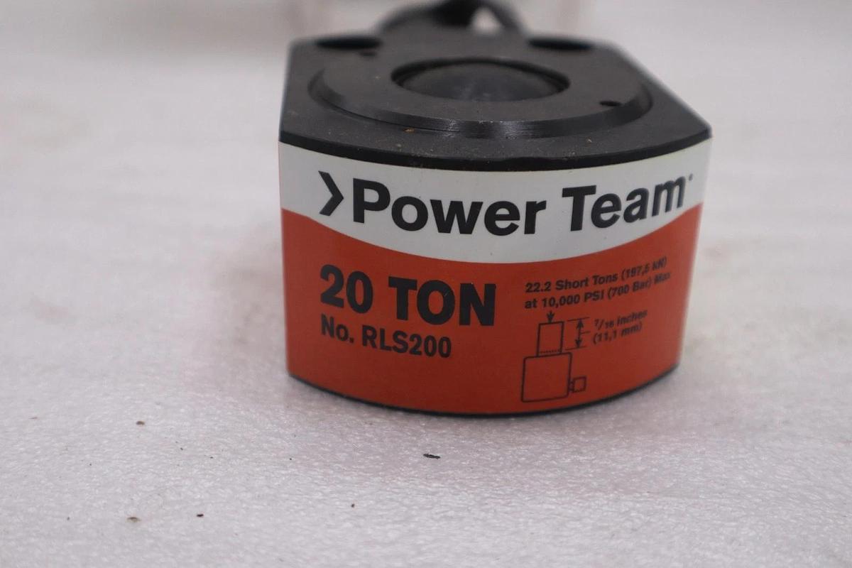 SPX Power Team Hydraulic RLS200 20 ton ram/cylinder/portapower — NEW #1512A
