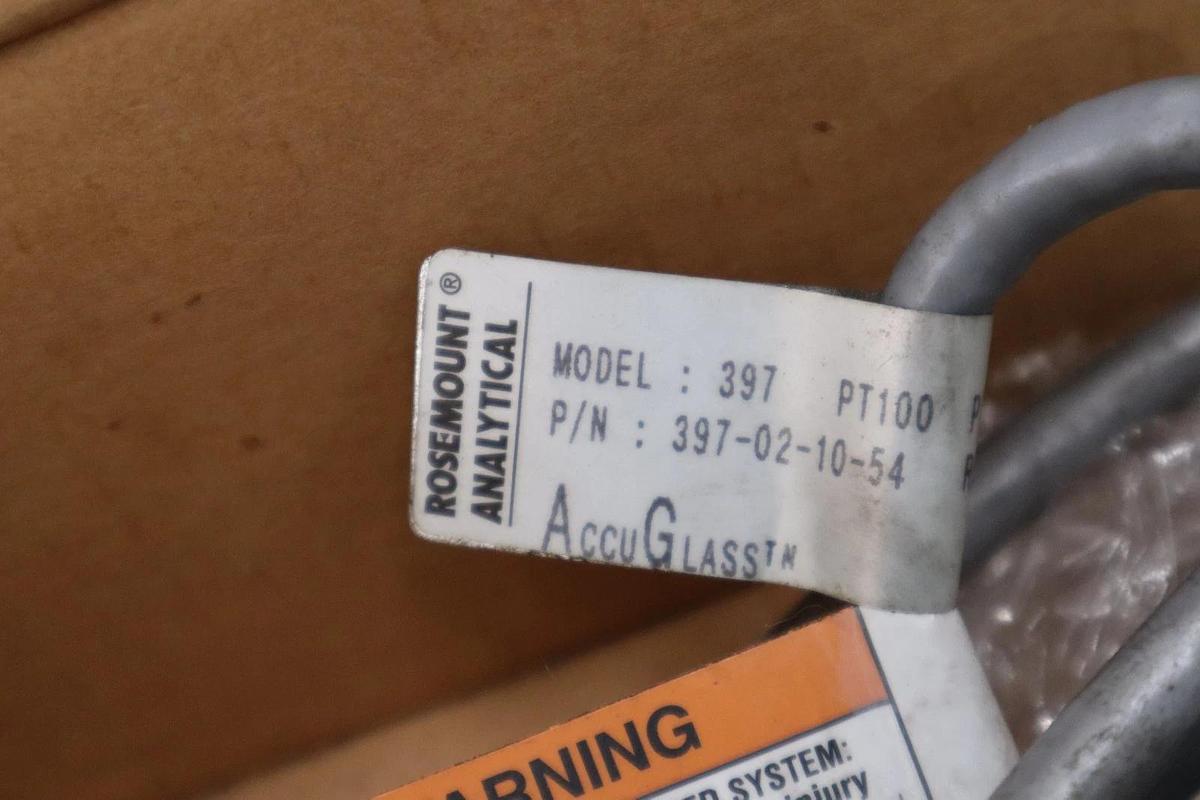 Used Rosemount 397-02-10-54 PH Sensor with AccuGlass - NEW IN BOX - STOCK 3121CC