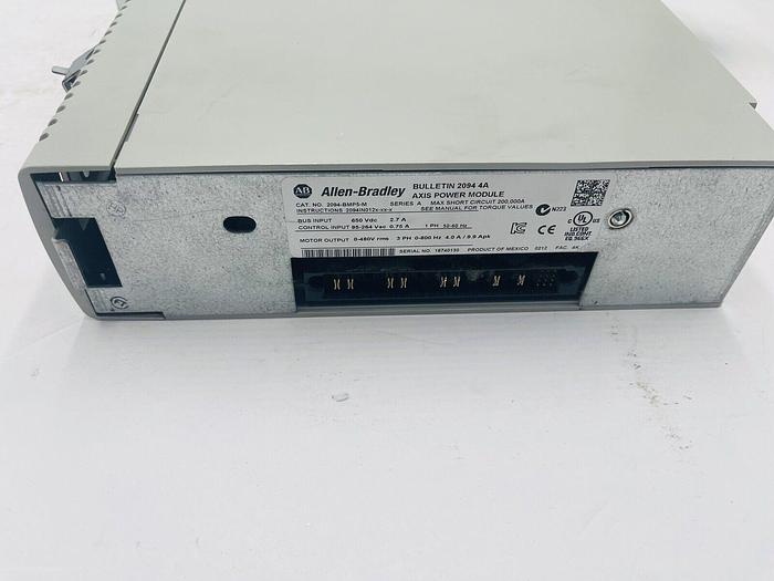 Used Allen Bradley Kinetix 6500 Safe Speed 2094-EN02D-M01-S1 with 2094-BMP5-M #K-716