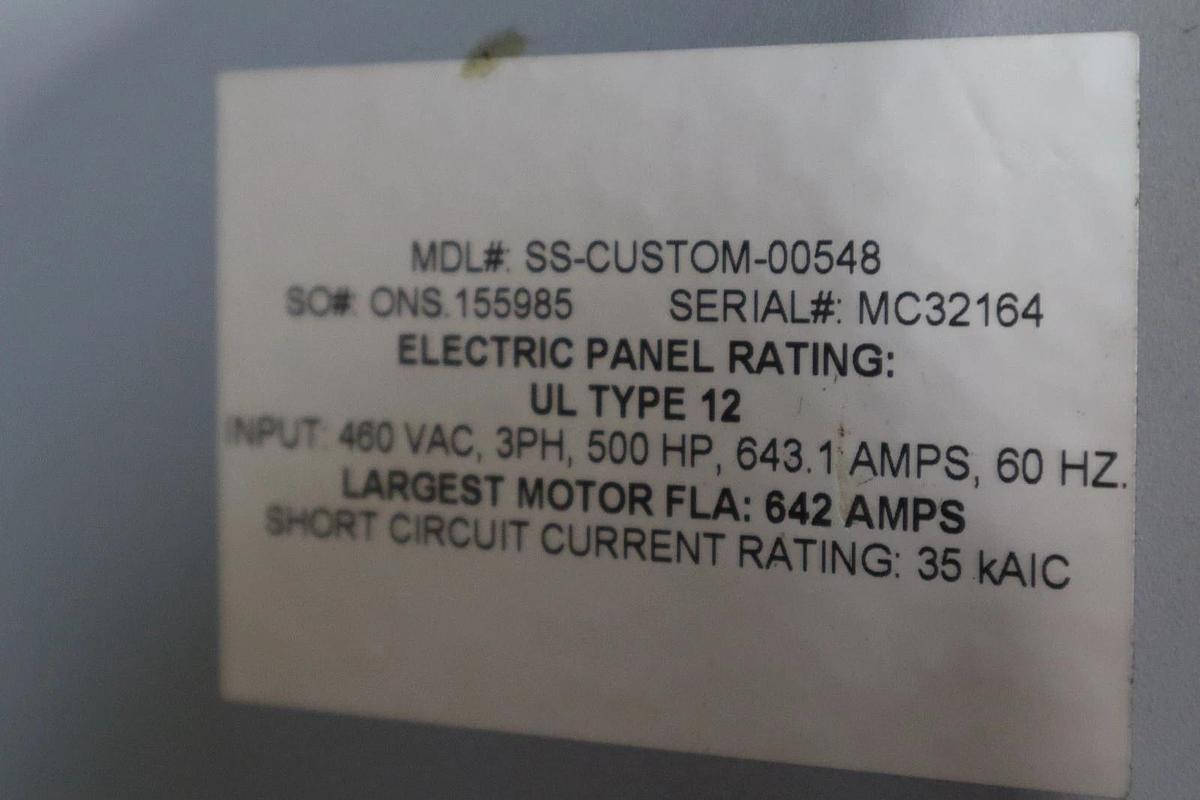 Used WEG SSW06 SOFT STARTER, 220-575v; 670a; 3Phase; P/N: SSW060670T2257ESZ