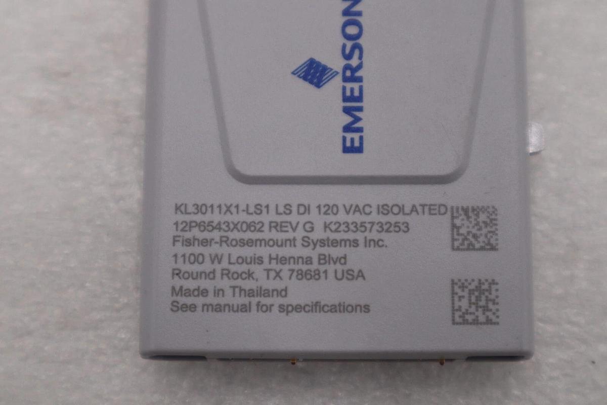 Used EMERSON DELTAV KL3011X1-LS1 LS DI 120 VAC ISOLATED 12P6543X062 STOCK K-167C